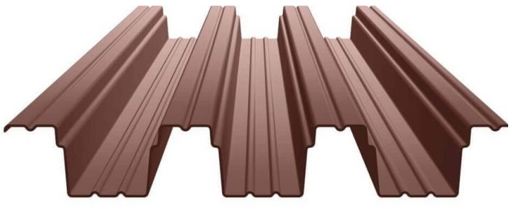 Профлист (профнастил) кровельный Н114 807/750 окрашенный