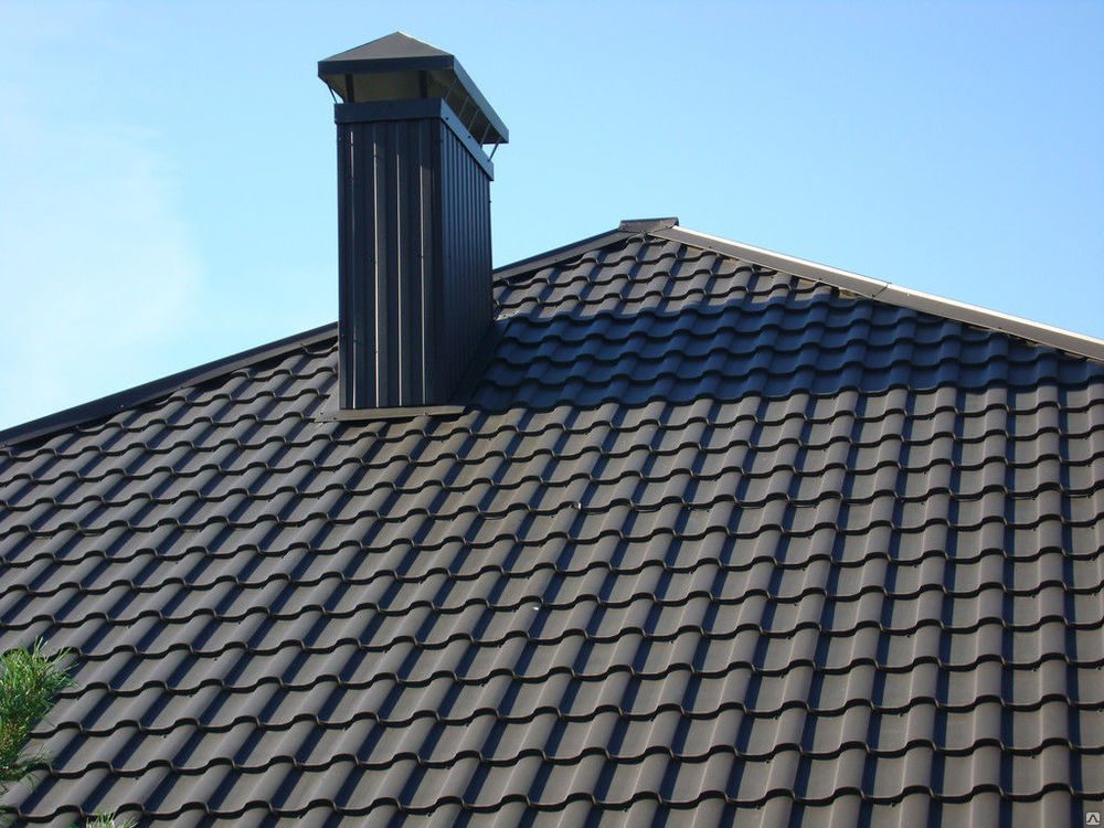 Металлочерепица Адамант 1185/1100 RAL8017 коричневый