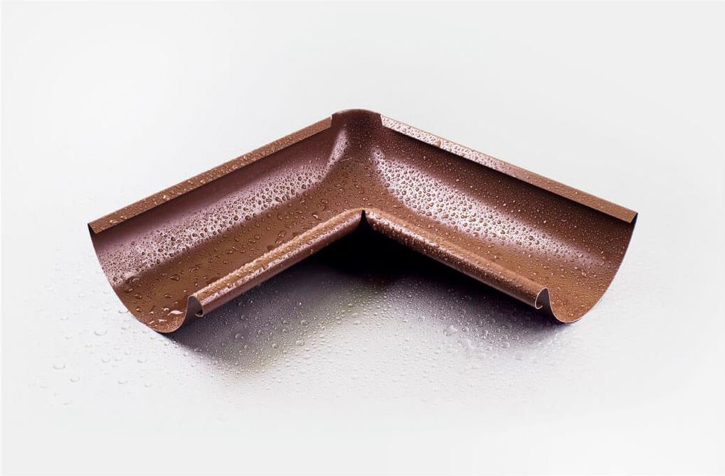 Угол желоба внутренний Ø125 135° 8017 Ника