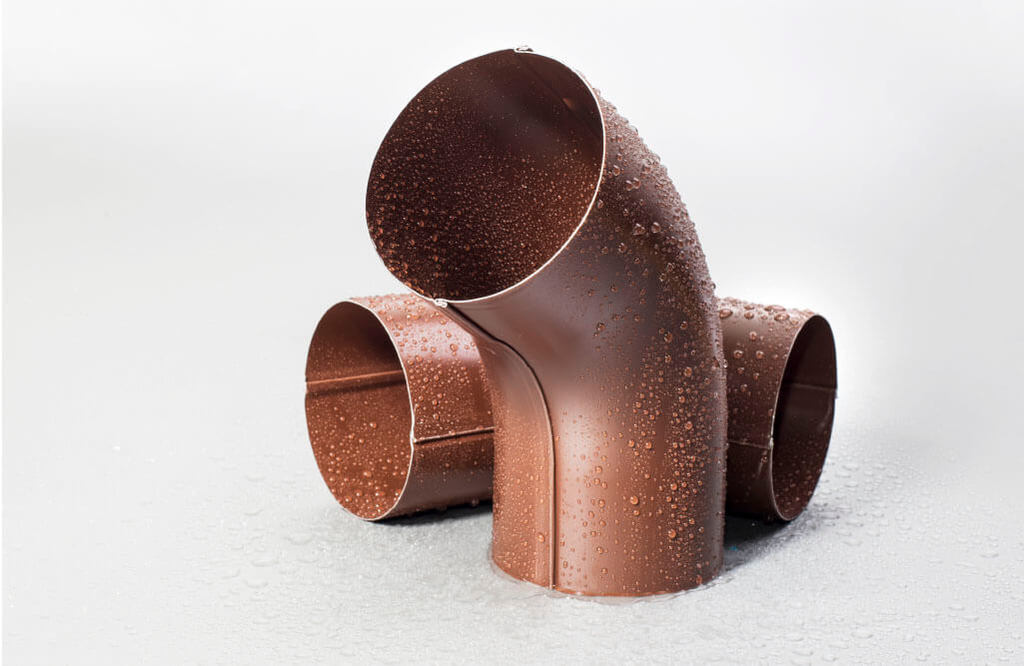 Колено трубы Ø100 окрашенное Ника