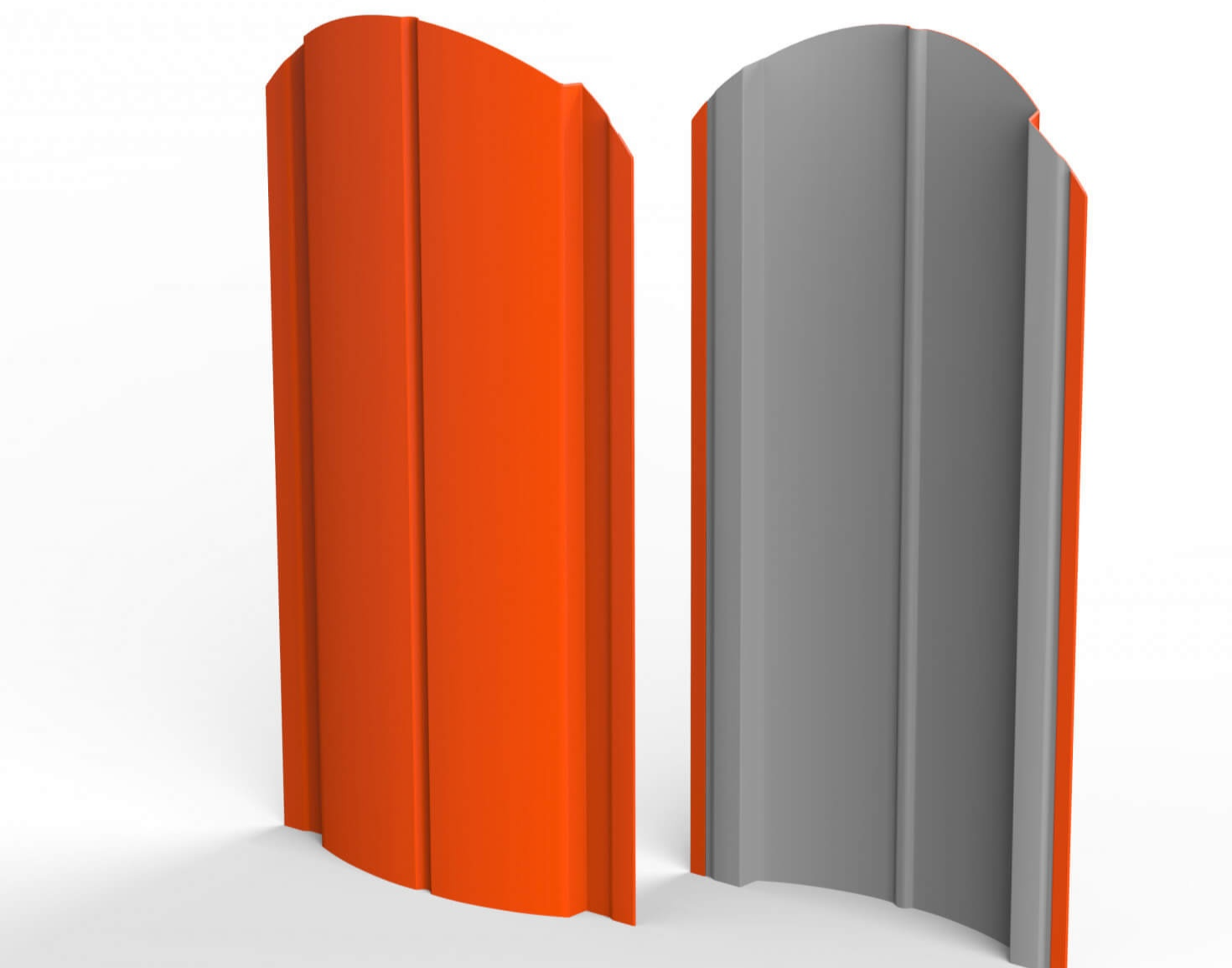 Штакетник Европланка полукруглый