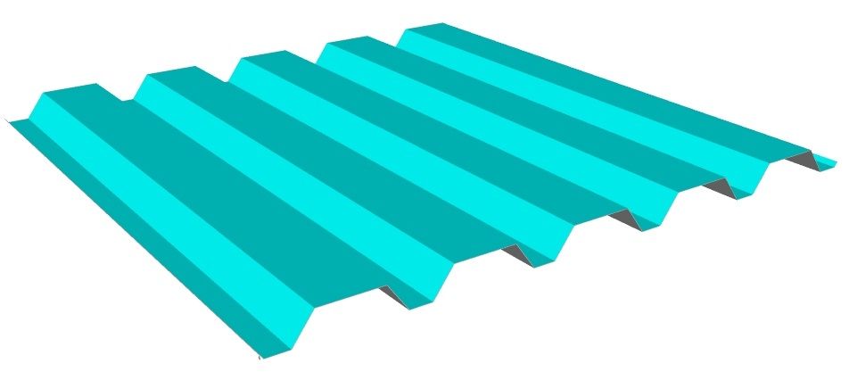 Профлист (профнастил) кровельный С44 1047/1000 окрашенный